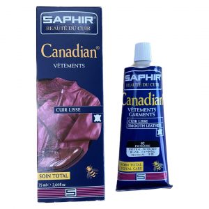 Produit d'entretien pour le cuir : soin Canadian Saphir recolore, assouplie et imperméabilise les cuirs lisse