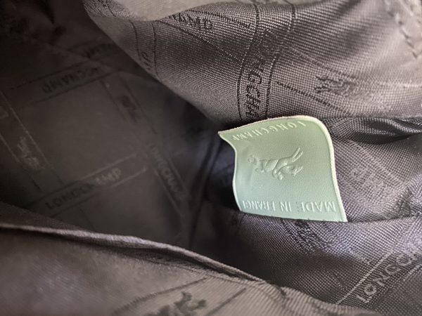 Sac Longchamp Brioche M cuir matelassé vert jade