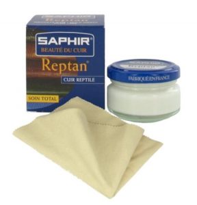 Produit d'entretient cuir : Saphir crème incolore Reptant entretient, protège, nourri et embellie cuirs exotiques