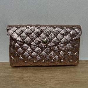 Compagnon en cuir matelassé Julio champagne