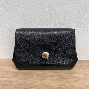Porte monnaie triple Mia noir