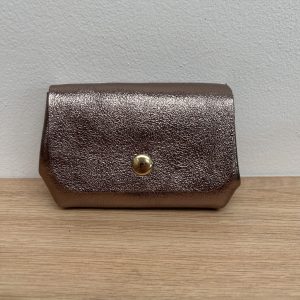 Porte monnaie triple Mia bronze