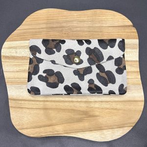 Compagnon en daim Julio léopard blanc