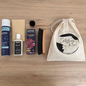 Kit recoloration du cuir noir lisse - grainé