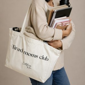 Sac Cabas Naturel – « Tired Moms Club »