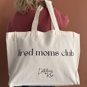 Sac Cabas Naturel – « Tired Moms Club »