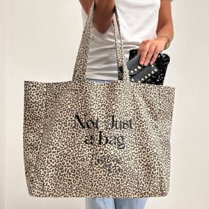 Sac Cabas Léopard – « Not just a bag » Noir