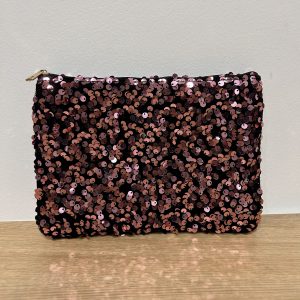 Pochette à sequins fiesta fuschia