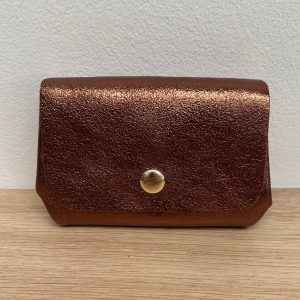 Porte monnaie triple Mia marron