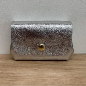 Porte monnaie triple Mia argent