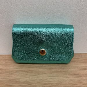 Porte monnaie triple Mia turquoise