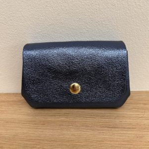 Porte monnaie triple Mia bleu denim