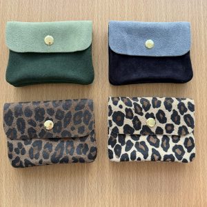 Porte-monnaie en daim Chris